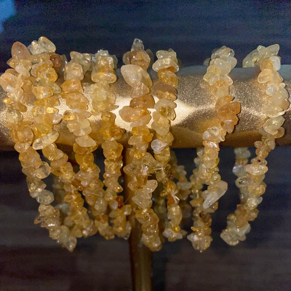 Golden Healer Crystal chip Bracelets